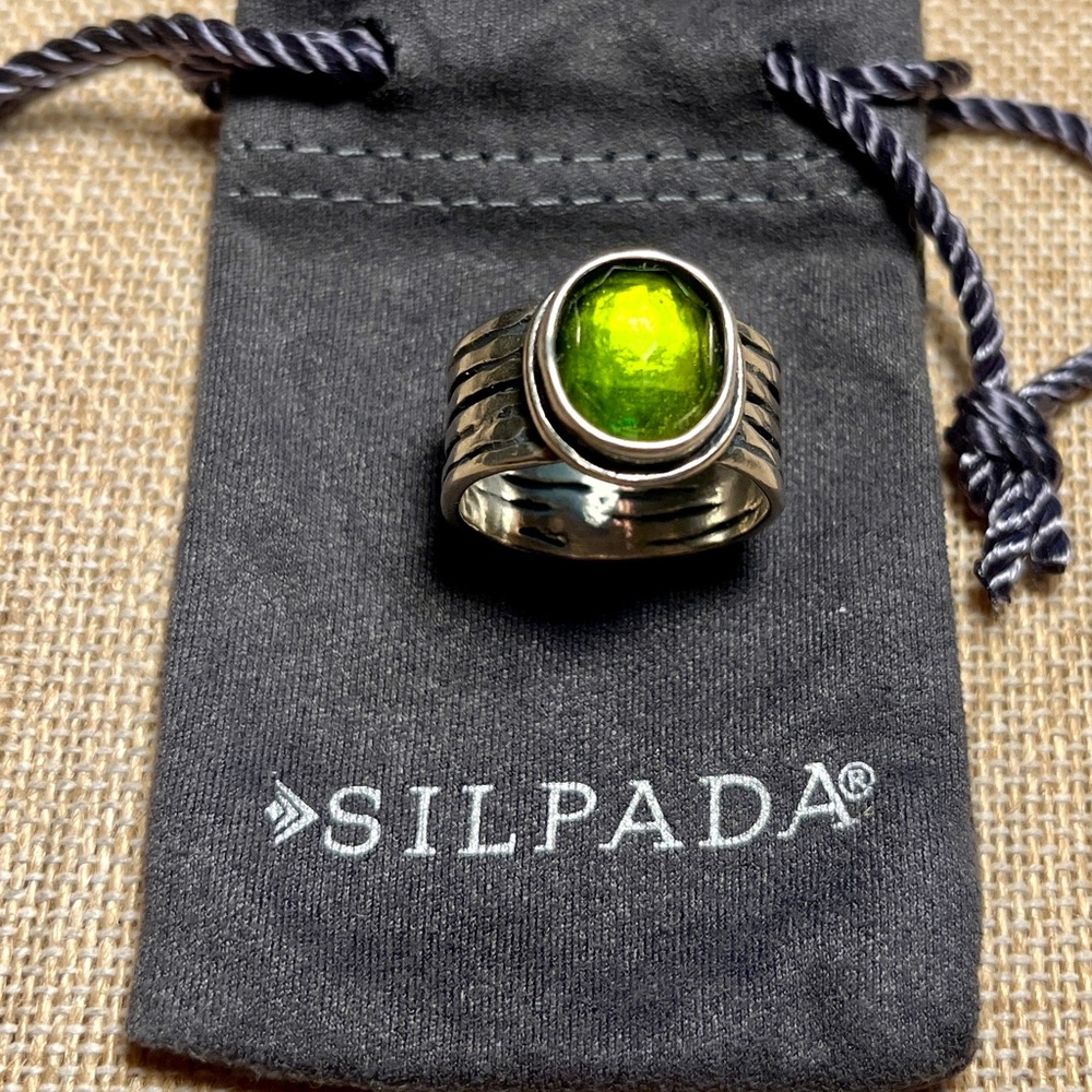 Silpada Green Statement Ring